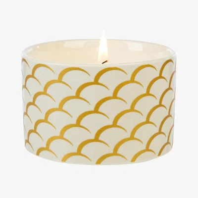 La Redoute Fired Earth Medium Ceramic White Tea and Pomegranate Candle