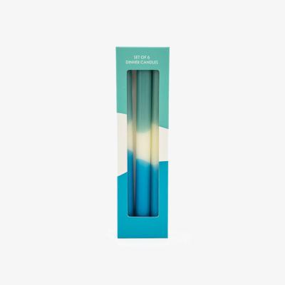 La Redoute Set of 6 Two-Tone Dinner Candles