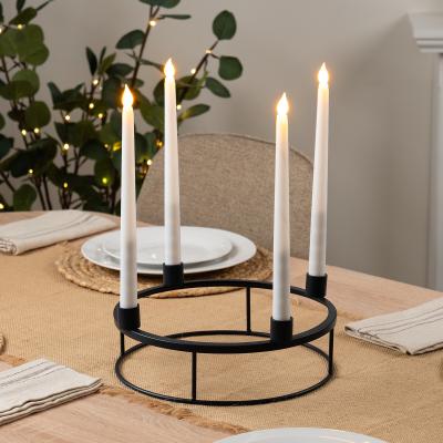 La Redoute 27.5cm Circular Candle Centrepiece Black