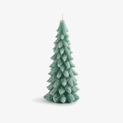 La Redoute Caspar Wax Candle in Shape of Fir Tree H20cm