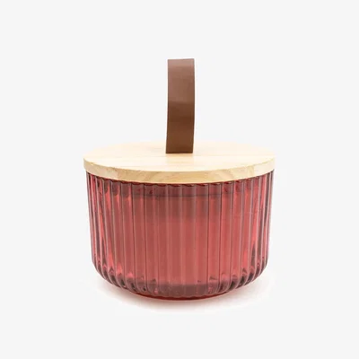 La Redoute Pomegranate & Cassis Jar Candle with Wood Lid