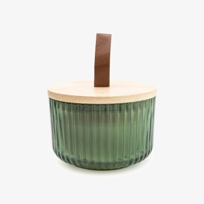 La Redoute Sicilian Basil & Wild Lemon Jar Candle with Wooden Lid