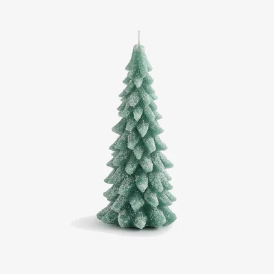 La Redoute Caspar Wax Candle in Shape of Fir Tree H20cm