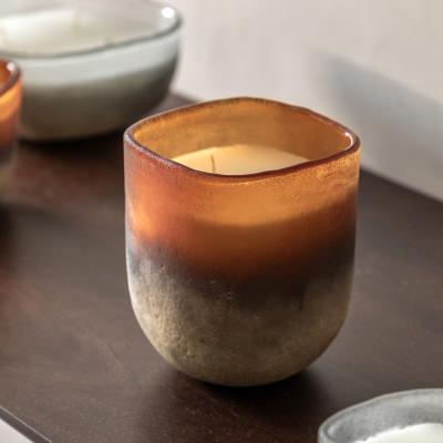 La Redoute Large Jasmin & Vetiver Mercury Candle in Amber/Gold