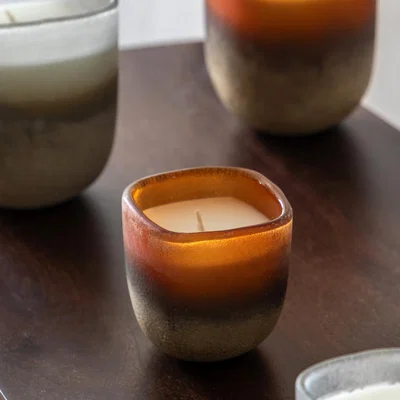 La Redoute Small Jasmin & Vetiver Mercury Candle in Amber/Gold