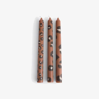 La Redoute Set of 3 Azhar Leopard Print Candles