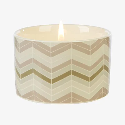La Redoute Fired Earth Medium Ceramic Darjeeling and Damask Rose Candle