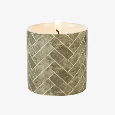 La Redoute Fired Earth Small Ceramic Earl Grey and Vetivert Candle