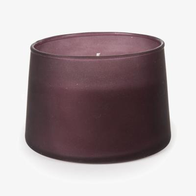 La Redoute Frosted Plum Glass Tapered Candle