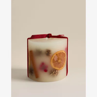 Marks & Spencer M&S Mandarin Clove & Cinnamon Botanical Candle Red Mix