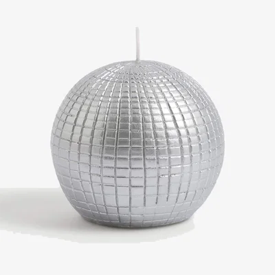 Marks & Spencer M&S Disco Ball Candle - Silver, Silver