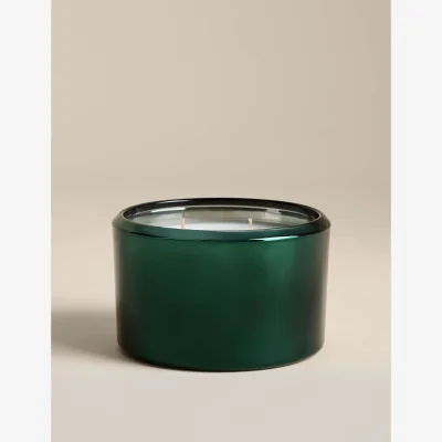Marks & Spencer M&S Yuletide Pine & Spice Large 3 Wick Candle Green Mix