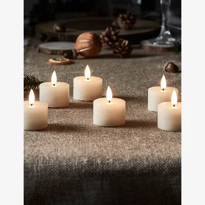 Marks & Spencer Lights4fun Set of 6 TruGlow® LED Mini Votive Candles Ivory