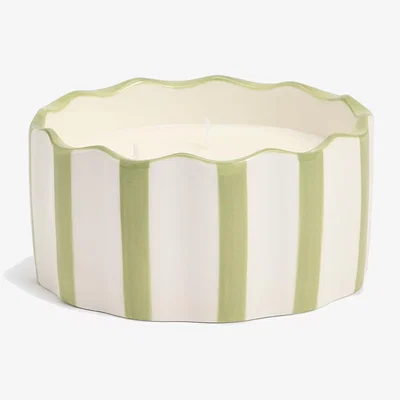 Marks & Spencer M&S Collection Yuzu & Pomegranate Scallop 3 Wick Candle - Green, Green