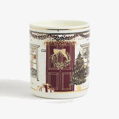 Marks & Spencer M&S Mandarin, Clove & Cinnamon Scented Candle - Red Mix, Red Mix