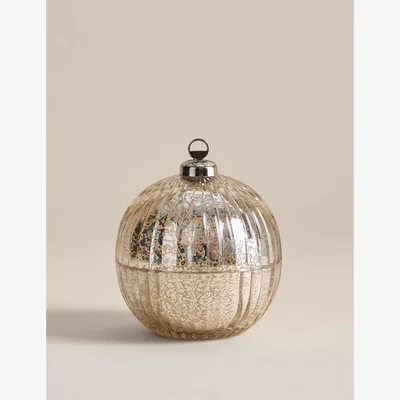 Marks & Spencer M&S Frankincense & Myrrh Bauble Scented Candle Chrome
