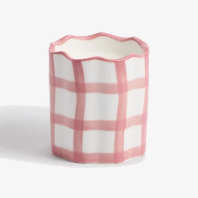 Marks & Spencer M&S Collection Yuzu & Pomegranate Check Scented Candle - Pink, Pink