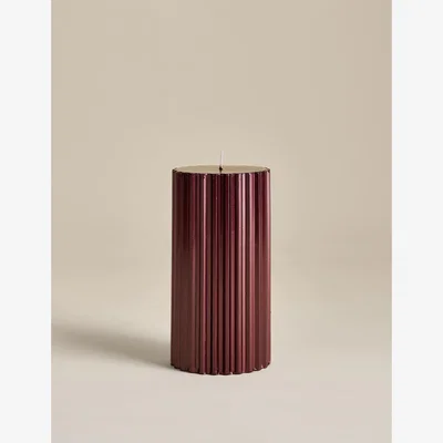 Marks & Spencer M&S Mandarin Clove & Cinnamon Pillar Candle with Star Pins Red Mix