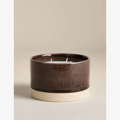 Marks & Spencer Scentiments™ Autumn Walk 4 Wick Candle Dark Brown