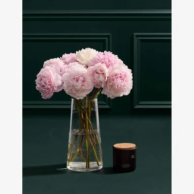 Marks & Spencer M&S Collection Seasonal Peony Bouquet with Scented Candle