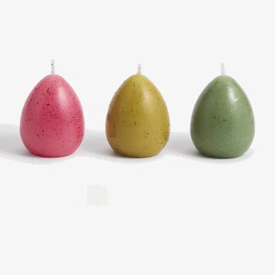 Marks & Spencer M&S Collection Set of 3 Speckled Egg Candles - Multi, Multi