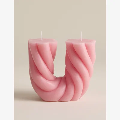 Marks & Spencer M&S Collection Dopamine U Shape Candle - Pink, Pink