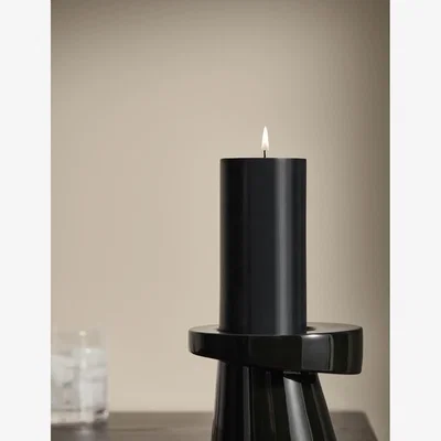 Marks & Spencer M&S X Kelly Hoppen Pillar Candle - Black, Black,White