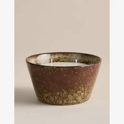 Marks & Spencer Scentiments™ Coffee House 3 Wick Candle Brown Mix