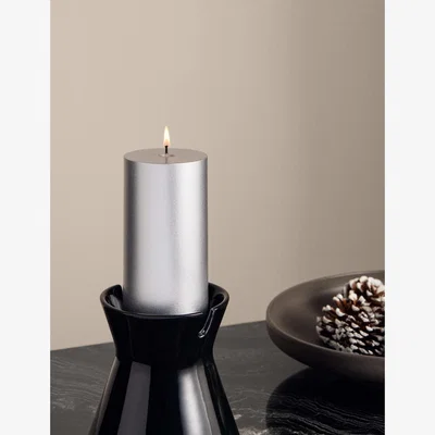 Marks & Spencer M&S X Kelly Hoppen Set of 2 Pillar Candles Silver