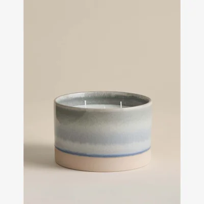 Marks & Spencer Scentiments™ Coastal Breeze 3 Wick Candle Blue Mix