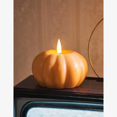 Marks & Spencer Lights4fun TruGlow® Pumpkin LED Candle Ivory
