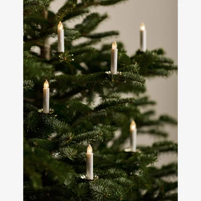 Marks & Spencer M&S 6 Pack Light Up Clip-On Candle Decorations Gold Mix