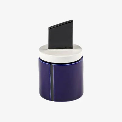 Made in Design Candela 01 Small Scented candle ceramic blue / Ø 8.5 x H 14 cm - Serax