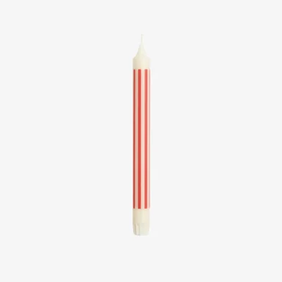 Made in Design Pattern Long candle wax red - Hay