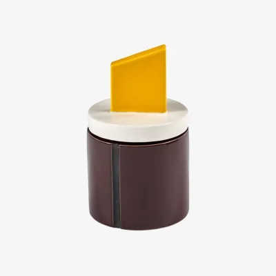 Made in Design Candela 03 Small Scented candle ceramic red / Ø 8.5 x H 14 cm - Serax