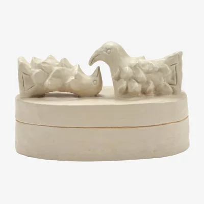 Made in Design Encensoir Large Scented candle ceramic beige / 26.6 x 12.5 x H 17 cm - 4 wicks - Serax