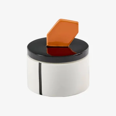 Made in Design Candela 02 Medium Scented candle ceramic white / Ø 12.5 x H 13 cm - Serax