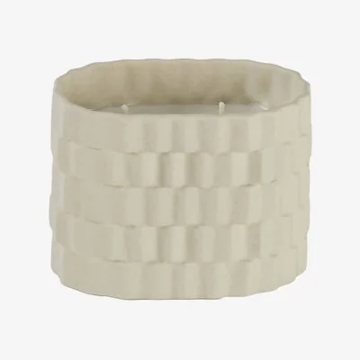 Made in Design Sillage Scented candle ceramic beige - Jars Céramistes