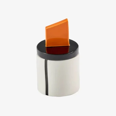 Made in Design Candela 02 Small Scented candle ceramic white / Ø 8.5 x H 14 cm - Serax