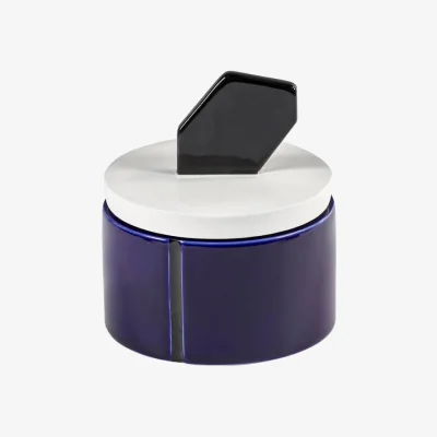 Made in Design Candela 01 Medium Scented candle ceramic blue / Ø 12.5 x H 13 cm - Serax