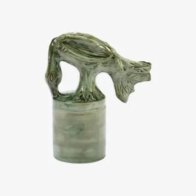 Made in Design Sonata Small Scented candle ceramic green / Ø 8 x H 19.7 cm - Serax