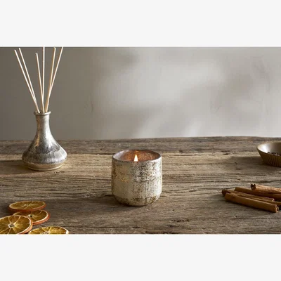 Nkuku nkuku Mandarin & Clove 1 Wick Scented Candle | Candles & Home Fragrance | Antique Gold