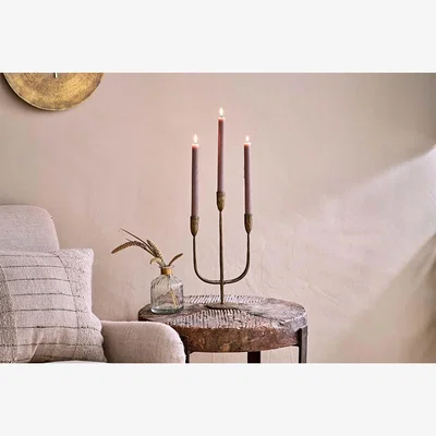 Nkuku Mbata Brass Candelabra - Antique BrassNkukuCANDLE STICKS