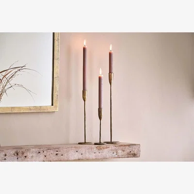 Nkuku Mbata Brass Candlestick - Antique BrassNkukuCANDLE STICKS