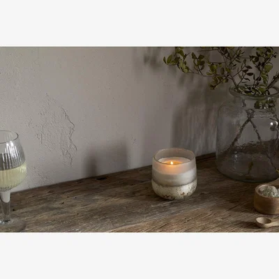 Nkuku nkuku Sea Salt & Moss 3 Wick Scented Candle | Candles & Home Fragrance | Aged Smoke