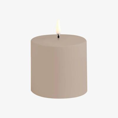 Nordic Nest Uyuni Lighting LED Pillar candle outdoor Ø78x78 cm Sandstone