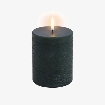 Nordic Nest Uyuni Lighting LED Pillar candle Rustic Ø78x10 cm Green