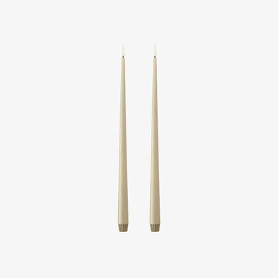 Nordic Nest ester & erik ester & erik taper candle LED 40 cm 2-pack 14 Pale ginger