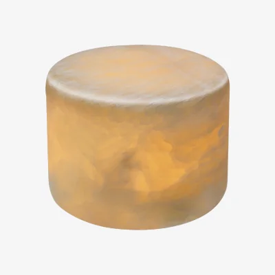 Nordic Nest Unison Marble table candle Beige silk matte Ø8x6 cm