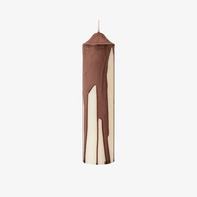 Nordic Nest Ferm Living Drip pillar candle Dark Chocolate 20 cm